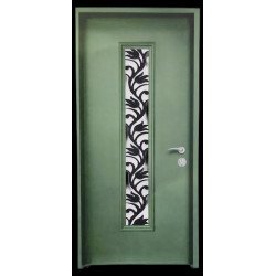 باب دفة واحدة لون اخضر